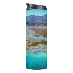 Bouteilles Isothermes Lac Tekapo et Alpes du Sud, Nouvelle-Zélande