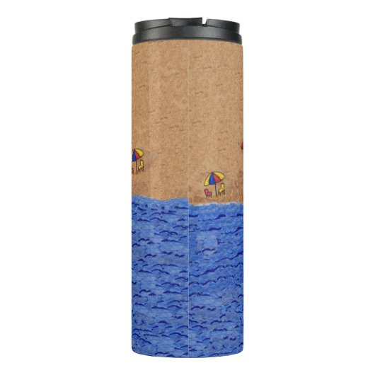 Bouteilles Isothermes Lady Chat nager dans l'océan Tubes internes Dauphi (Dos)