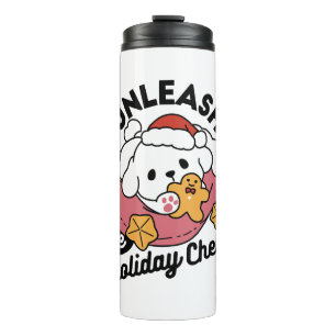 Bouteilles Isothermes Laisser la joie des fêtes - Noël de chien mignon