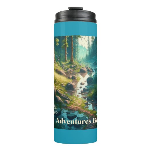 Bouteilles Isothermes Laisser les aventures commencer | Thème Camping (Devant)