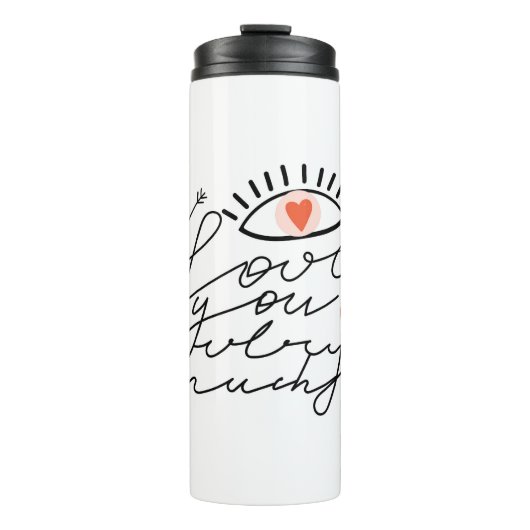 Bouteilles Isothermes L'amour dans les yeux : la beauté romantique Vinta (Devant)