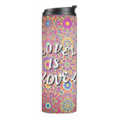 Bouteilles Isothermes L'amour est l'amour Fierté (Tourné sur la gauche)