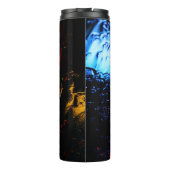 Bouteilles Isothermes Lampe LED rouge et bleue (Dos)