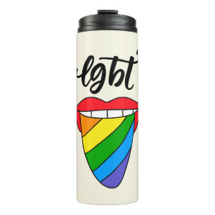 Bouteilles Isothermes Langue arc-en-ciel LGBT