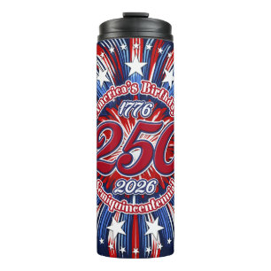 Bouteilles Isothermes l'anniversaire de l'Amérique Semiquin Graphique Fe