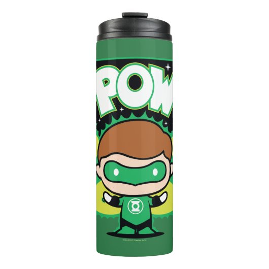 Bouteilles Isothermes Lanterne verte Chibi Formant Des Poings Géants (Devant)