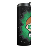 Bouteilles Isothermes Lanterne verte de Chibi qui traverse l'espace (Tourné sur la gauche)