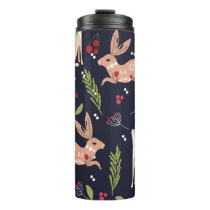 Bouteilles Isothermes Lapin d'art populaire scandinave