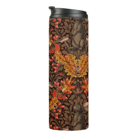 Bouteilles Isothermes Lapin d'automne sur brun (Tourné sur la droite)