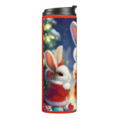 Bouteilles Isothermes Lapin de Noël 3 (Tourné sur la gauche)