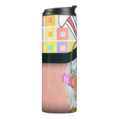 Bouteilles Isothermes Lapin de Pâques avec panier (Tourné sur la gauche)