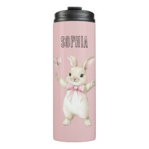 Bouteilles Isothermes Lapin Papillon Blush Rose