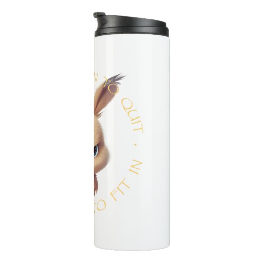 Bouteilles Isothermes Lapin Trop têtu Pour Quitter Trop Étrange Pour S'A (Tourné sur la droite)