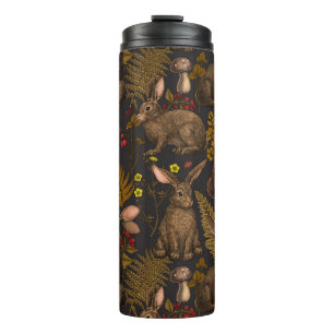 Bouteilles Isothermes Lapins et flore boisée 3 Paruline thermale