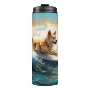 Bouteilles Isothermes Lapphund Plage Finlandaise Plage Surf Peinture