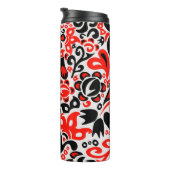 Bouteilles Isothermes L'art populaire ukrainien motif floral abstact (Tourné sur la droite)