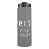 Bouteilles Isothermes Latitude et longitude (Devant)