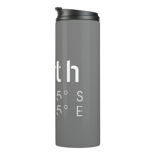 Bouteilles Isothermes Latitude et longitude (Tourné sur la droite)