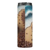 Bouteilles Isothermes Latte Art sur une plage (Dos)