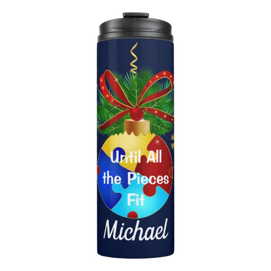 Bouteilles Isothermes L'autisme de Noël (Devant)