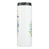 Bouteilles Isothermes L'avenir Mme Calligraphie Fleurs tropicales (Dos)