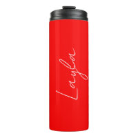 'Layla' Un modèle pour votre nom frappant rouge