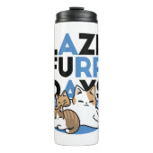Bouteilles Isothermes Laze Furr Days - Cute Lazy Cats Design (Devant)