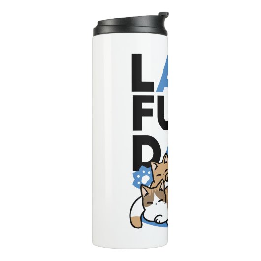 Bouteilles Isothermes Laze Furr Days - Cute Lazy Cats Design (Tourné sur la gauche)