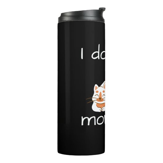 Bouteilles Isothermes Lazy Chat Je ne fais pas les matins (Tourné sur la gauche)