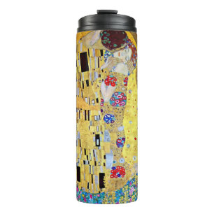 Bouteilles Isothermes Le Baiser de Gustav Klimt, Art Nouveau Vintage
