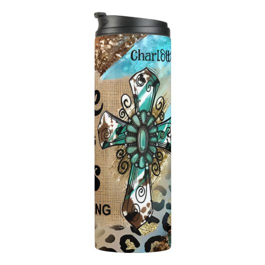 Bouteilles Isothermes Le Café Arrive, Jésus Continue À Aller (Tourné sur la droite)