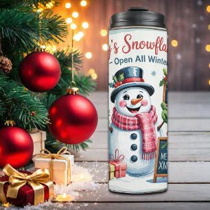 Bouteilles Isothermes Le Café Flocon de Neige de Frosty Vintage