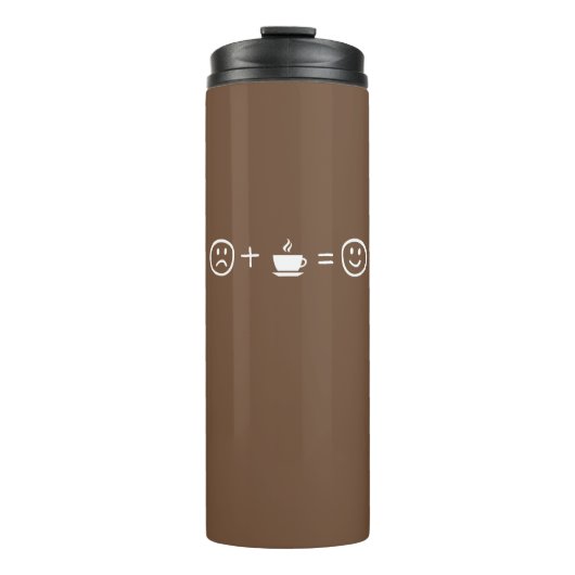 Bouteilles Isothermes Le Café Vous Rend Heureux (Devant)