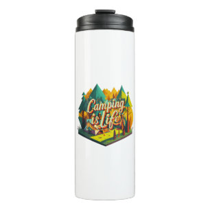Bouteilles Isothermes Le camping est la vie