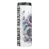 Bouteilles Isothermes Le charme floral de Schnauzer miniature (Dos)