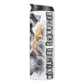 Bouteilles Isothermes Le charme floral de Schnauzer miniature (Tourné sur la droite)