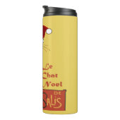 Bouteilles Isothermes Le Chat Noel Noël Vectoriel de Dérision (Tourné sur la droite)