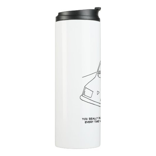 Bouteilles Isothermes Le conducteur dit du fromage en passant une caméra (Tourné sur la gauche)