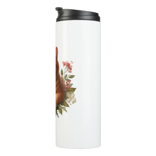 Bouteilles Isothermes Le Kitty en fleurs". 🐾 🌼 (Tourné sur la droite)