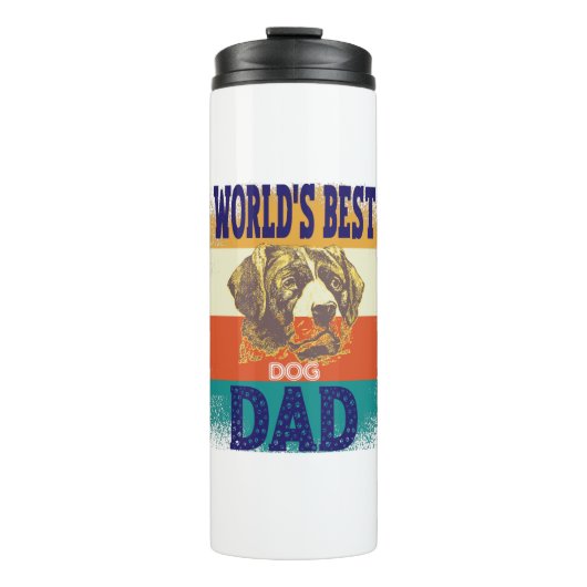 Bouteilles Isothermes le meilleur papa chien du monde (Devant)