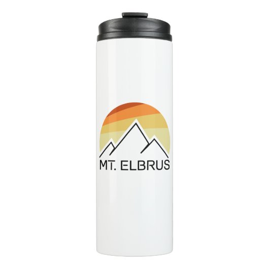 Bouteilles Isothermes Le Mont Elbrus Russie Rétro (Devant)