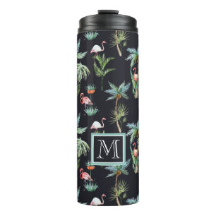 Bouteilles Isothermes Le motif de paume d'aquarelle ajoutent votre