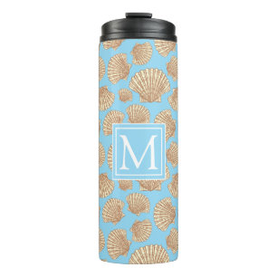 Bouteilles Isothermes Le motif vintage de coquillage de style ajoutent