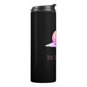 Bouteilles Isothermes Le noir et le rose n'écrasent pas des escargots (Tourné sur la gauche)
