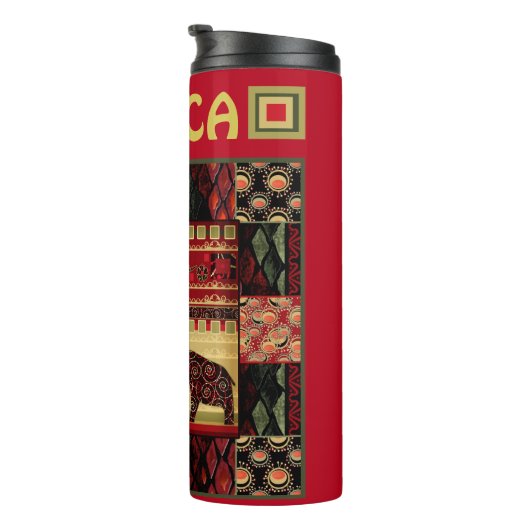 Bouteilles Isothermes Le patchwork africain (Tourné sur la droite)