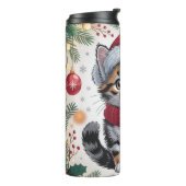 Bouteilles Isothermes Le Petit Aide de Noël Chat (Tourné sur la gauche)