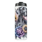 Bouteilles Isothermes Le regard floral doux de Great Dane (Devant)