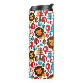 Bouteilles Isothermes le rétro lion mignon badine l'illustration (Tourné sur la gauche)