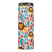 Bouteilles Isothermes le rétro lion mignon badine l'illustration (Dos)