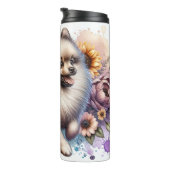 Bouteilles Isothermes Le rêve floral fluide de Poméranie (Tourné sur la droite)